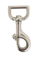 Karabinkrok 80 mm rustfritt stål